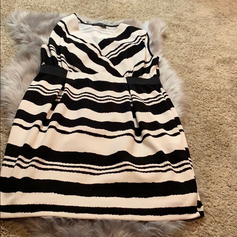 Black and white dress